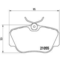 Remblokkenset, schijfrem BREMBO, u.a. für Mercedes-Benz