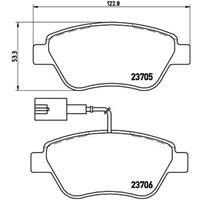 Remblokkenset, schijfrem BREMBO, u.a. für Fiat, Alfa Romeo, Peugeot, Citroën