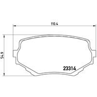 Remblokkenset, schijfrem BREMBO, u.a. für Suzuki