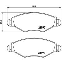 Remblokkenset, schijfrem BREMBO, u.a. für Peugeot, Citroën