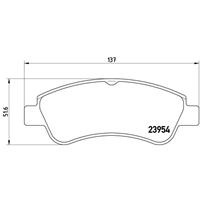 Remblokkenset, schijfrem BREMBO, u.a. für Citroën, Peugeot, DS, Opel