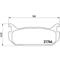 Remblokkenset, schijfrem BREMBO, u.a. für Mazda, Ford Usa