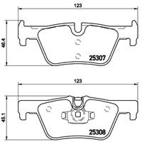 Remblokkenset, schijfrem BREMBO, u.a. für BMW