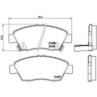 Remblokkenset, schijfrem BREMBO, u.a. für Honda