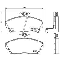 honda Remblokken set P28020