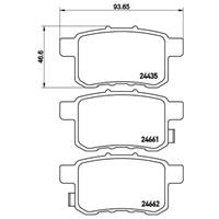 Remblokkenset, schijfrem BREMBO, u.a. für Honda