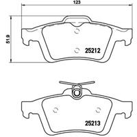 Remblokkenset, schijfrem BREMBO, u.a. für Ford, Volvo