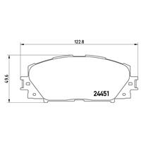 Remblokkenset, schijfrem BREMBO, u.a. für Toyota, Lexus