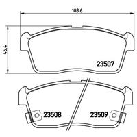 Remblokkenset, schijfrem BREMBO, u.a. für Suzuki, Daihatsu, Toyota, Subaru