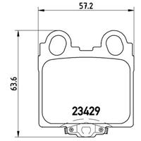 Remblokkenset, schijfrem BREMBO, u.a. für Lexus, Toyota
