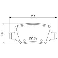 Remblokkenset, schijfrem BREMBO, u.a. für Mercedes-Benz