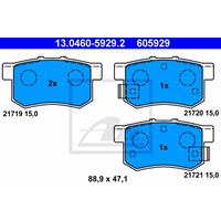 Remblokkenset, schijfrem ATE, u.a. für Honda, Suzuki, Fiat, MG, Rover
