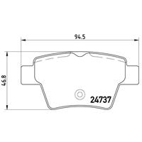 Remblokkenset, schijfrem BREMBO, u.a. für Peugeot