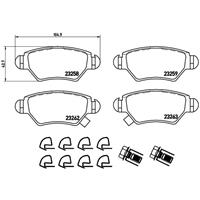 Remblokkenset, schijfrem BREMBO, u.a. für Opel, Vauxhall, Chevrolet