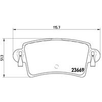 Remblokkenset, schijfrem BREMBO, u.a. für Renault, Nissan, Opel