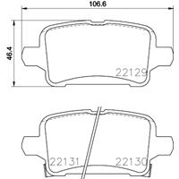 opel Remblokkenset, schijfrem 8DB355024911