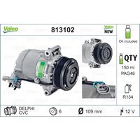 Compressor, airconditioning NEW ORIGINAL PART Valeo, Spanning (Volt)12V, u.a. für Opel, Vauxhall
