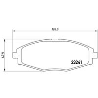 Remblokkenset, schijfrem BREMBO, u.a. für Chevrolet, Daewoo