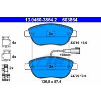 Remblokkenset, schijfrem ATE, u.a. für Fiat, Abarth, Opel, Vauxhall