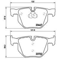 Remblokkenset, schijfrem BREMBO, u.a. für BMW