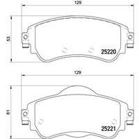 citroen Remblokken set P61105