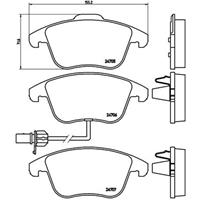 Remblokkenset, schijfrem BREMBO, u.a. für Audi