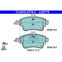 mercedes Low dust Keramische remblokken 13047027782