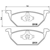 Remblokkenset, schijfrem BREMBO, u.a. für VW, Audi, Seat, Skoda, Streetscooter