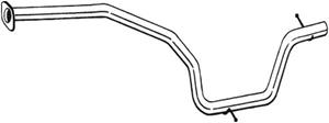 Abgasrohr mitte Bosal 900-033