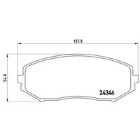 Remblokkenset, schijfrem BREMBO, u.a. für Suzuki