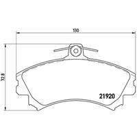 Remblokkenset, schijfrem BREMBO, u.a. für Mitsubishi, Smart
