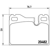 porsche Remblokken set P65003