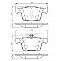 Remblokkenset, schijfrem BOSCH, u.a. für VW, Skoda, Audi, Seat, Cupra