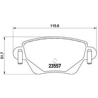 Remblokkenset, schijfrem BREMBO, u.a. für Ford, Jaguar