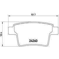 Remblokkenset, schijfrem BREMBO, u.a. für Ford, Ford Usa, Jaguar