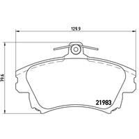 mitsubishi Remblokken set P54036