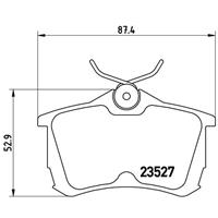 Remblokkenset, schijfrem BREMBO, u.a. für Honda