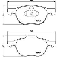 Remblokkenset, schijfrem BREMBO, u.a. für Mazda, Volvo, Ford