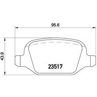 Remblokkenset, schijfrem BREMBO, u.a. für Alfa Romeo, Lancia, Fiat