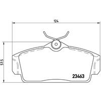 Remblokkenset, schijfrem BREMBO, u.a. für Nissan
