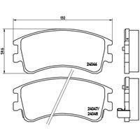 mazda Remblokken set P49032