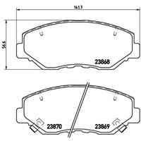 Remblokkenset, schijfrem BREMBO, u.a. für Honda