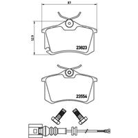 Remblokkenset, schijfrem BREMBO, u.a. für Seat, VW, Skoda