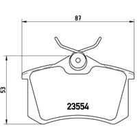 Remblokkenset, schijfrem BREMBO, u.a. für Audi, Seat, Peugeot, VW, Citroën, Skoda, Renault