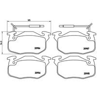 Remblokkenset, schijfrem BREMBO, u.a. für Peugeot, Renault, Citroën, Dallas, Talbot