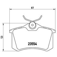 Remblokkenset, schijfrem BREMBO, u.a. für Renault, Citroën, Nissan, Opel