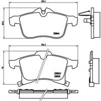 chevrolet Remblokken set P59045