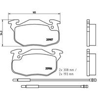 citroen Remblokken set P61044