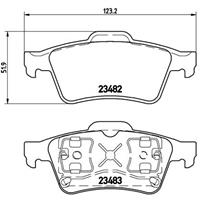 Remblokkenset, schijfrem BREMBO, u.a. für Nissan, Renault
