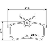 Remblokkenset, schijfrem BREMBO, u.a. für Ford